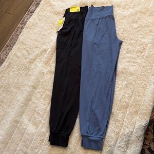 All in Motion Girls Youth Large 10-12 Black and Blue Everyday Soft Jogger Pants